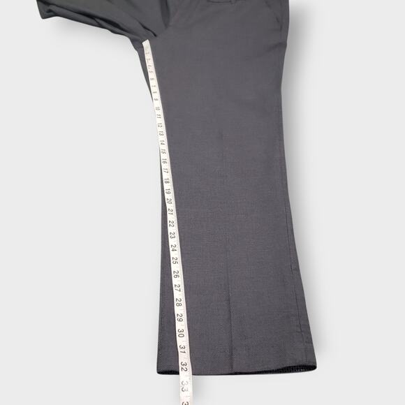 Ted Baker Mens Penguin Dress Pant Navy Blue Dot Texture Sz 36R 32" Inseam Career - Picture 13 of 16